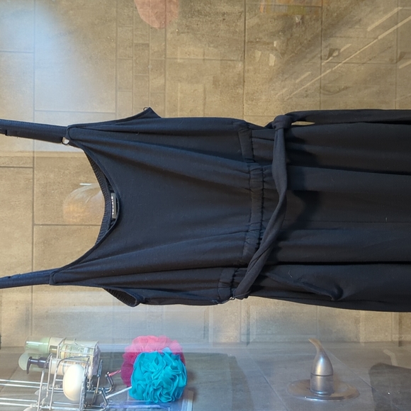 NWT Torrid Super Soft Black Self Tie Culotte Jumpsuit - Picture 4 of 7